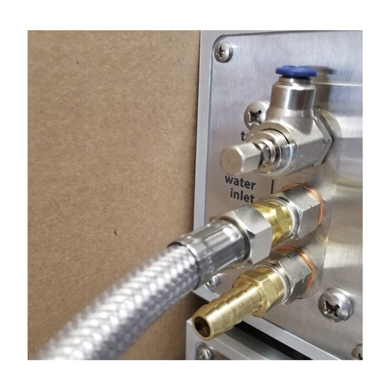 Highcraft CNCT27912-OM-2 Faucet Supply Line Connects Kitchen Sink To Water Supply, Braided Facuet Connector with 3/8 x 3/8 In FIP Female Compression Fitting, Stainless Steel 12 In (Pack Of 2) - Image 4